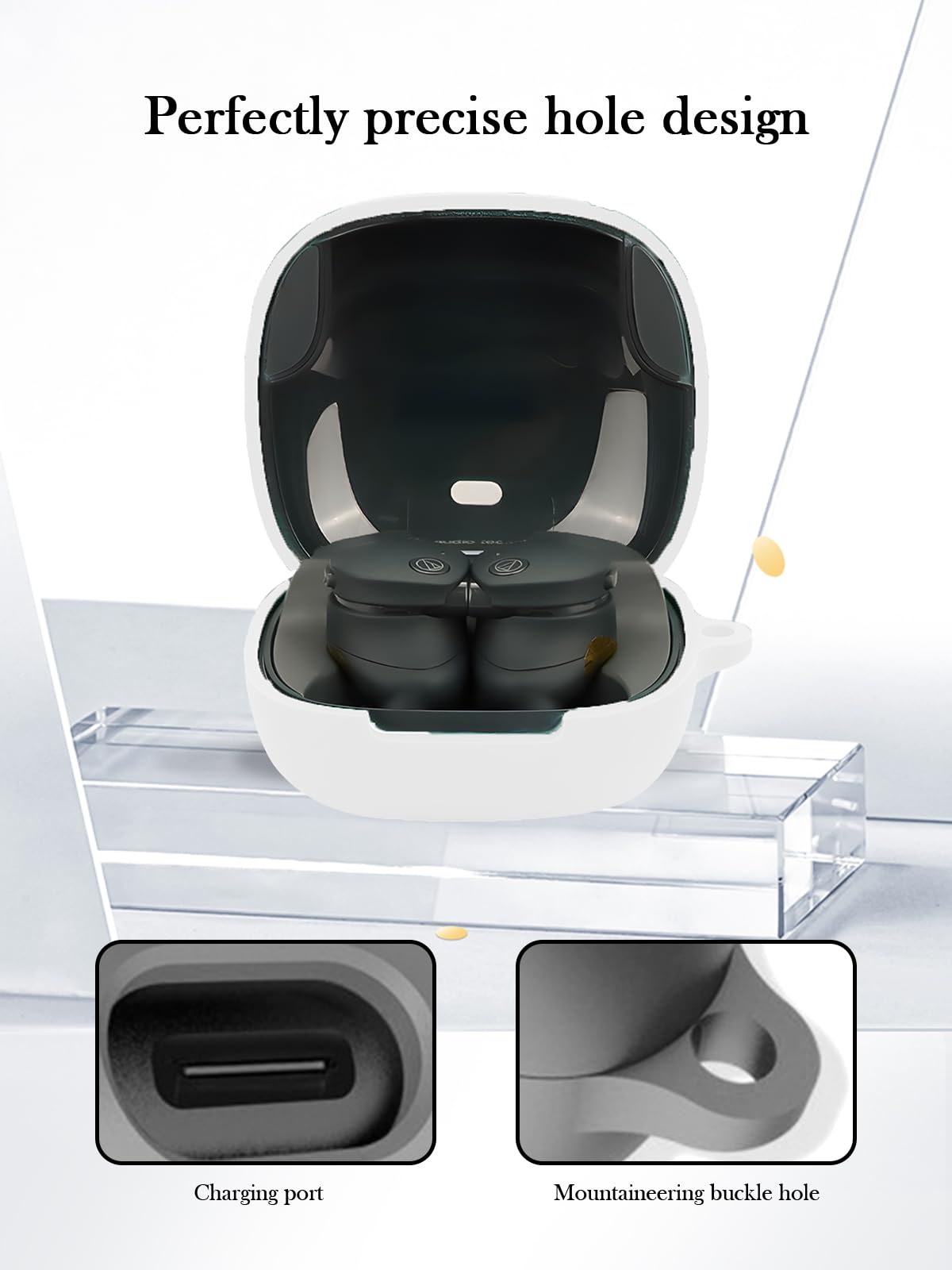 Amazon.com: BOVUGAC Case for Audio-Technica ATH-CKS50TW2 Wireless